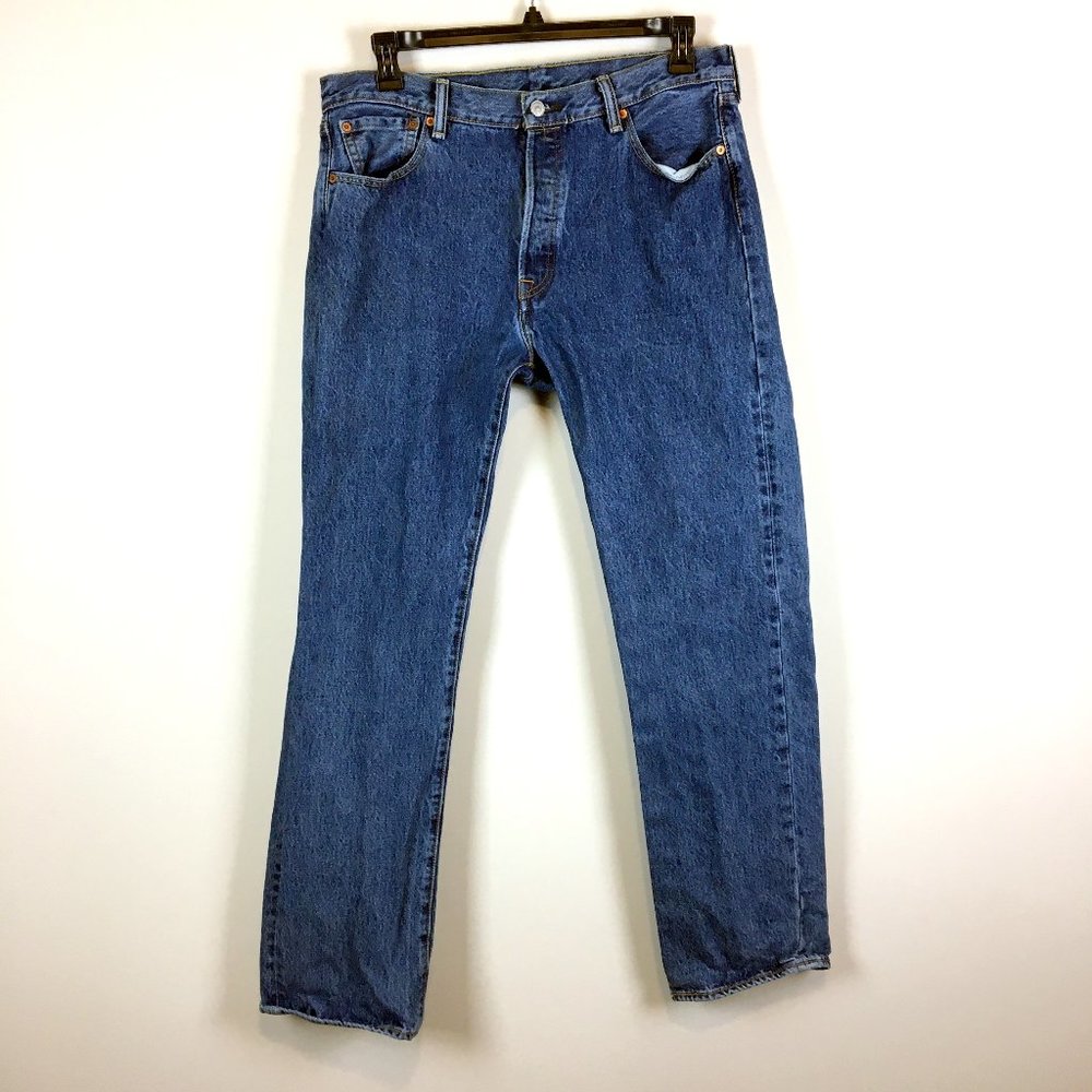 Levis 501 35x34 Button Fly Original Straight Jeans